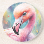 Dessous De Verre En Grès Flamant rose Rainbow Birds 2 (Devant)