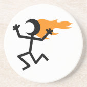 Dessous De Verre En Grès Flaming head (Devant)