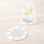 Dessous De Verre En Grès Flèche blanche d'hiver (Côté)