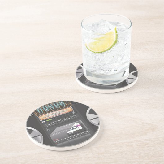 Dessous De Verre En Grès Flèche de ghetto Boombox (Côté)