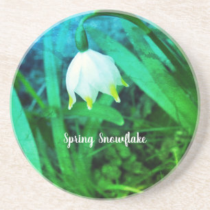Dessous De Verre En Grès Flèche de neige de printemps Leucojum vernum