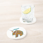 Dessous De Verre En Grès Flèche du clan de l'ours (Côté)