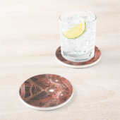 Dessous De Verre En Grès Flèches didimensionnelles rouges (Côté)