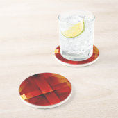 Dessous De Verre En Grès Flèches rouges abstraites (Côté)