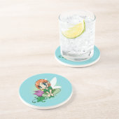 Dessous De Verre En Grès Fleur (Côté)