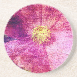 Dessous De Verre En Grès Fleur Cosmo