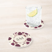 Dessous De Verre En Grès Fleur d'Automne (Côté)