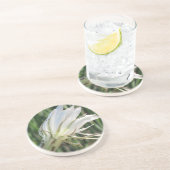 Dessous de verre en grès fleur de cactus (Côté)