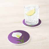 Dessous De Verre En Grès Fleur de Cala Lily (Côté)