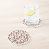 Dessous De Verre En Grès Fleur de cerise (Côté)