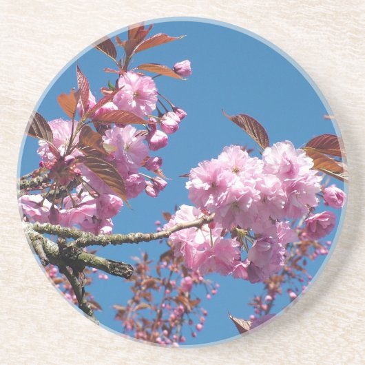 Dessous De Verre En Grès Fleur de cerise (Devant)