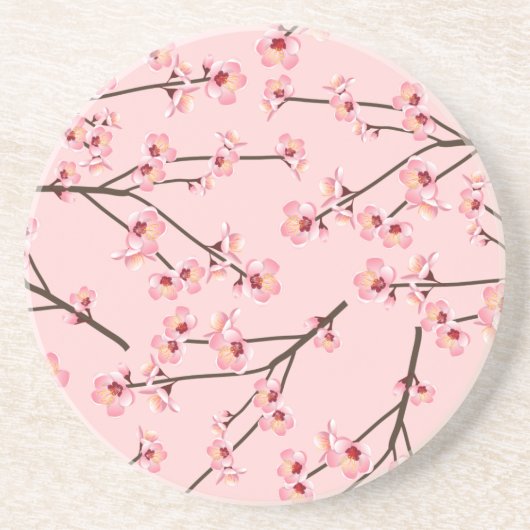 Dessous De Verre En Grès Fleur de cerisier (Devant)