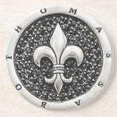 Dessous De Verre En Grès Fleur de lis Coaster (Devant)