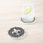Dessous De Verre En Grès Fleur de lis Coaster (Côté)