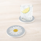 Dessous De Verre En Grès Fleur de marguerite pour fille Personnaliser d'art (Côté)