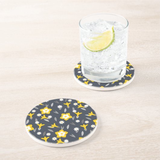 Dessous De Verre En Grès Fleur de minuit (Côté)