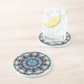Dessous De Verre En Grès Fleur de verre de taches #2 (Côté)