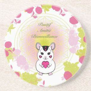 Dessous De Verre En Grès fleur de vie