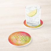 Dessous De Verre En Grès Fleur de Vie Persévérance (Côté)