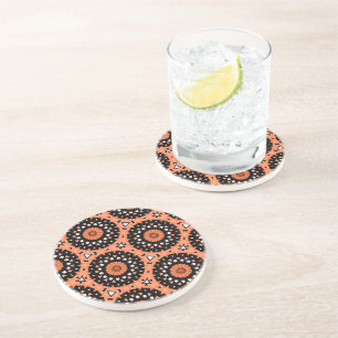 Dessous De Verre En Grès Fleur d'Orange d'Automne
