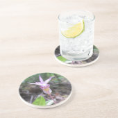 Dessous De Verre En Grès Fleur d'orchidée Fairyslipper (Côté)