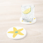Dessous De Verre En Grès Fleur drôle (Côté)
