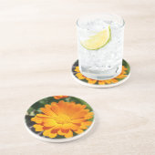 Dessous De Verre En Grès fleur marigée (Côté)
