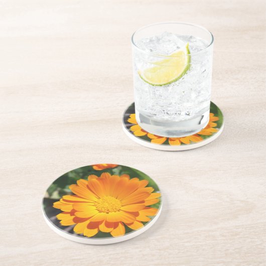 Dessous De Verre En Grès fleur marigée (Côté)