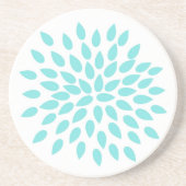 Dessous De Verre En Grès Fleur moderne (Devant)