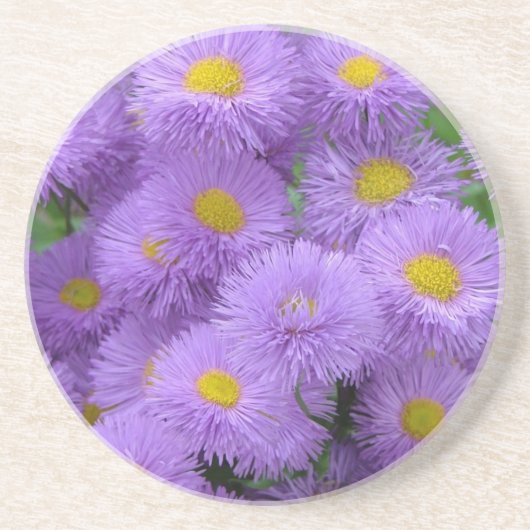 Dessous De Verre En Grès Fleur pourpre (Devant)