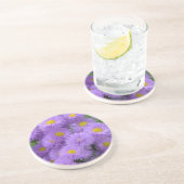 Dessous De Verre En Grès Fleur pourpre (Côté)