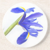 Dessous De Verre En Grès Fleur pourpre d'iris (Devant)