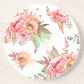 Dessous De Verre En Grès fleur printanière (Devant)
