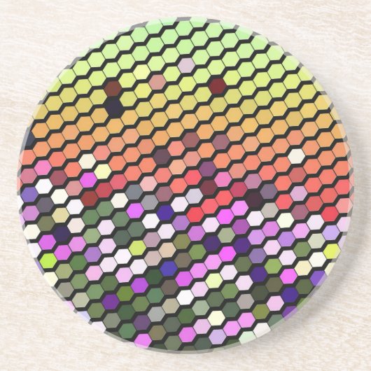 DESSOUS DE VERRE EN GRÈS FLEUR SAUVAGE (Devant)