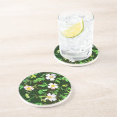 DESSOUS DE VERRE EN GRÈS FLEUR SAUVAGE (Côté)