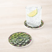 Dessous De Verre En Grès Fleur Succulente Radieuse (Côté)