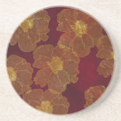 Dessous De Verre En Grès Fleurs (Devant)