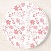 Dessous De Verre En Grès Fleurs (Devant)