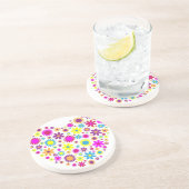 Dessous De Verre En Grès Fleurs Bienheureuses (Côté)