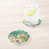Dessous De Verre En Grès Fleurs Cosmos Artistiques Printemps (Côté)
