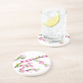 Dessous De Verre En Grès Fleurs de cerisiers (Côté)