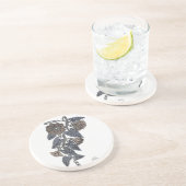 Dessous De Verre En Grès Fleurs de dentelle (Côté)