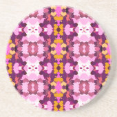 DESSOUS DE VERRE EN GRÈS FLEURS DE JARDIN (Devant)