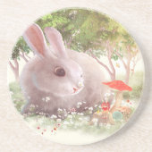 Dessous De Verre En Grès Fleurs de lapin (Devant)