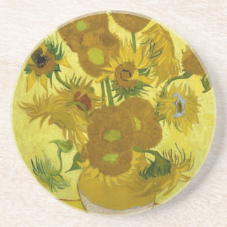 Dessous De Verre En Grès Fleurs de soleil dans un vase (F458) Van Gogh Art