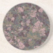 Dessous De Verre En Grès Fleurs, feuilles, et camouflage (Devant)