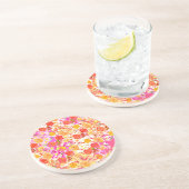 Dessous De Verre En Grès Fleurs mignonnes motif (Côté)