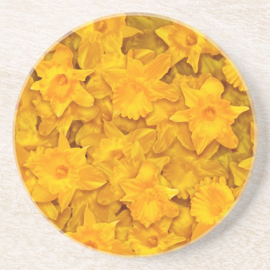 Dessous De Verre En Grès Fleurs Narcissus (Devant)
