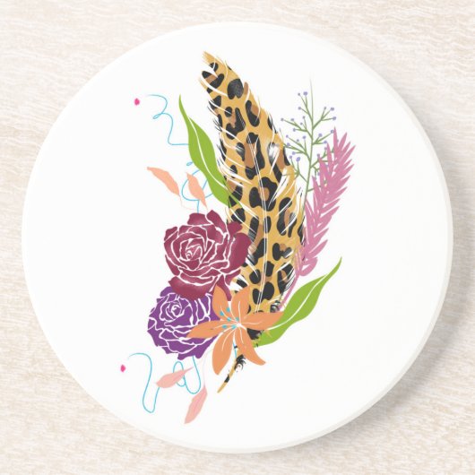 Dessous De Verre En Grès Fleurs sauvages (Devant)