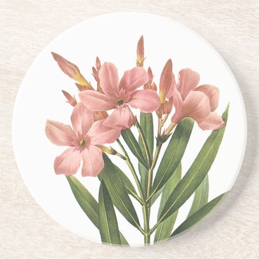 dessous de verre en grès Fleurs vintages 3 (Devant)